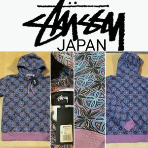 NWT Stüssy Stussy Japan RARE Hooded Sweatshirt Jumper Hoodie Jacket Pullover